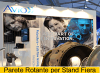 sitemi rotanti per l'allestimento di stand per fiere, mostre ed eventi